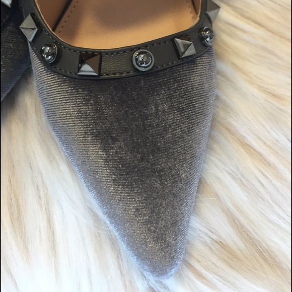 Beautiful grey velvet pointed heel - Picture 7 of 8